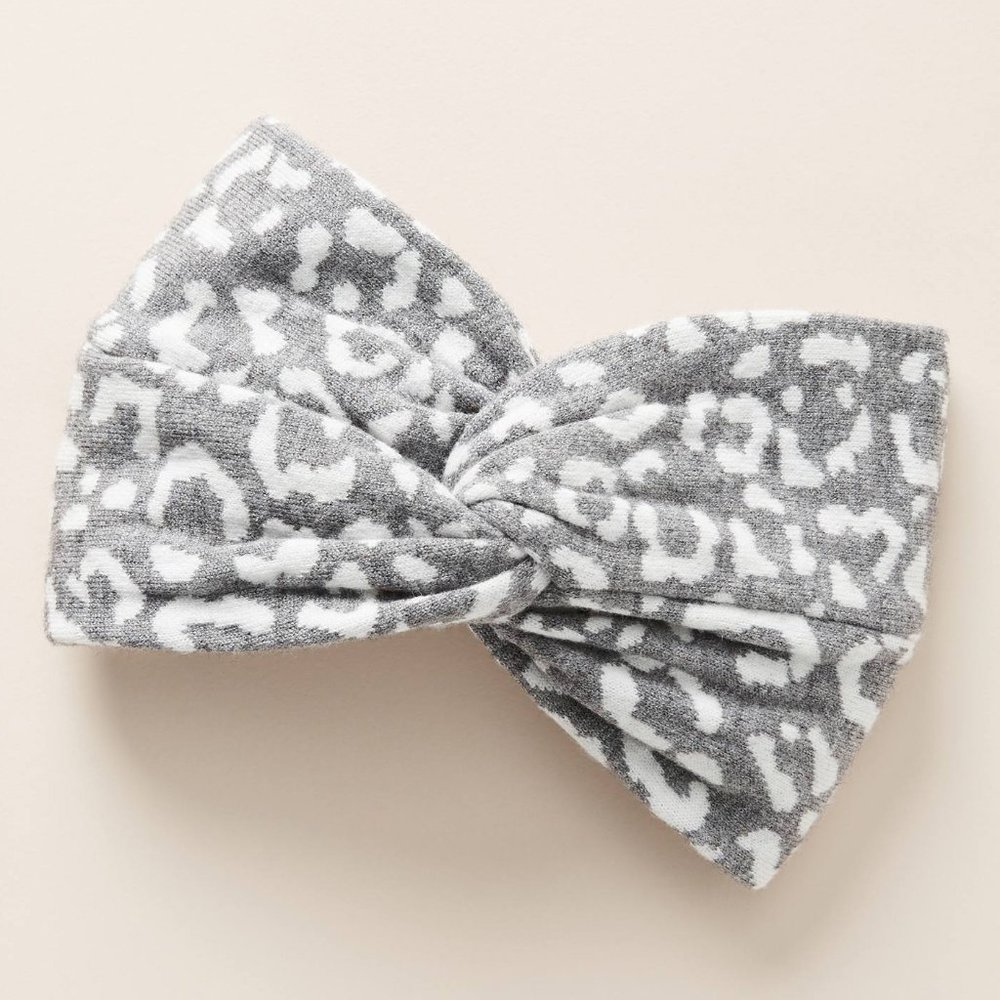 Anthropologie Leopard-Spotted Ear Warmer